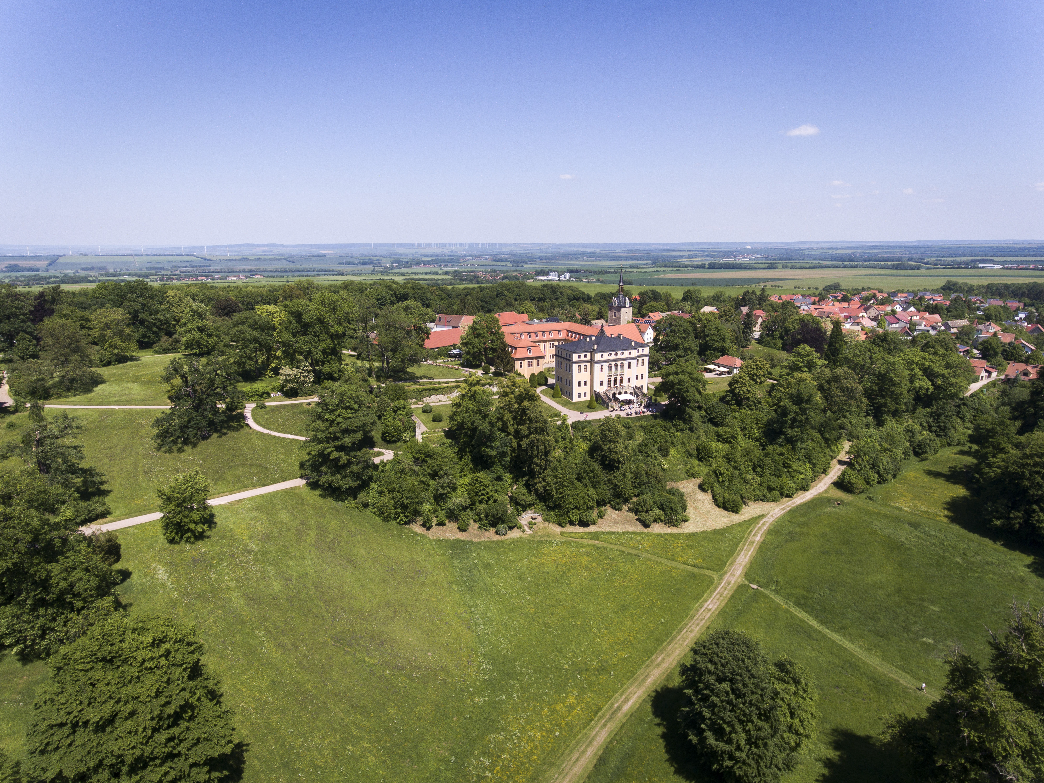 Schloss Ettersburg. Blick nach Norden.. Bild: Guido Werner.