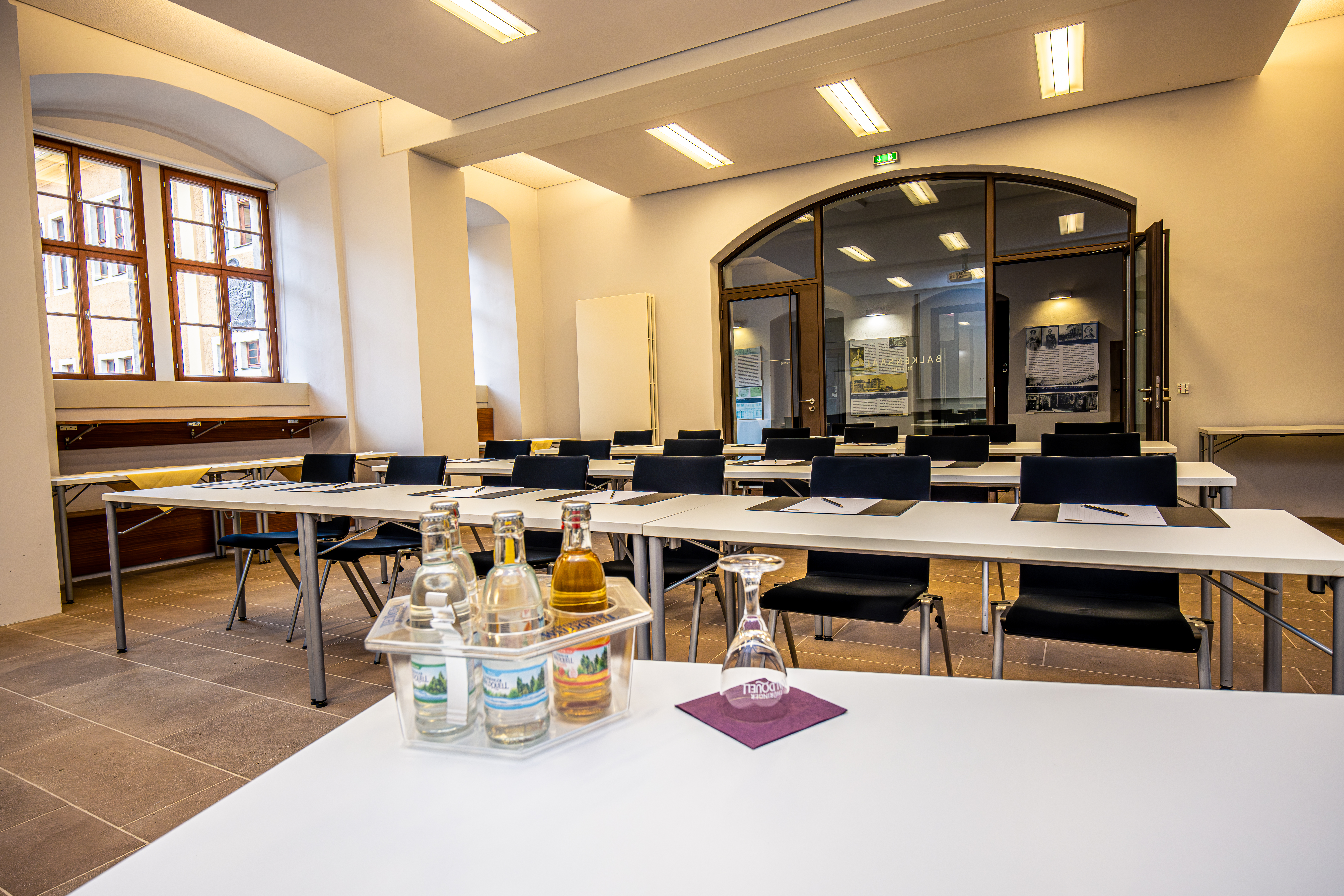 Balkensaal im Alten Schloss.