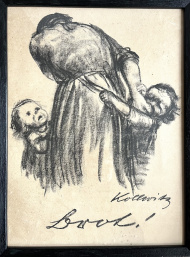 Käthe Kollwitz: "Brot!" (Lithographie/ Papier, 1924)